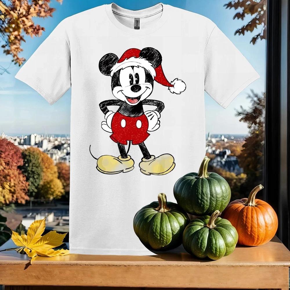 Funny Mickey Mouse Santa Unisex Unisex Unisex TShirt Gift For Friends S