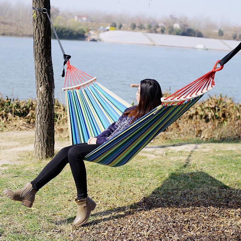 OEING Outdoor Double Canvas Hammock