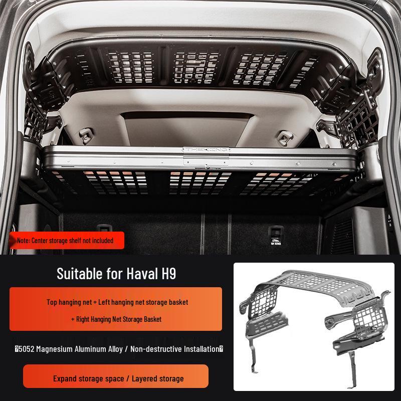 Haval H9 Gen 2 Trunk Mesh Flip-up Magnesium-Aluminum Storage Rack