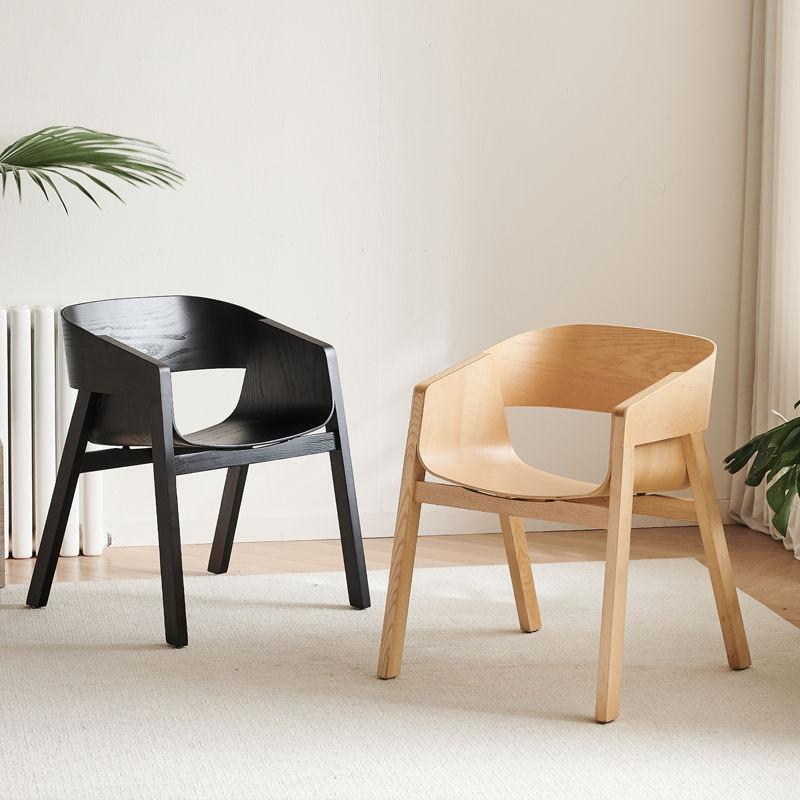 Nordic Dining Chairs Solid Wood Living Room Chairs Minimalist Portable Chair Creative Design Desk Chair Luxury Home Furniture