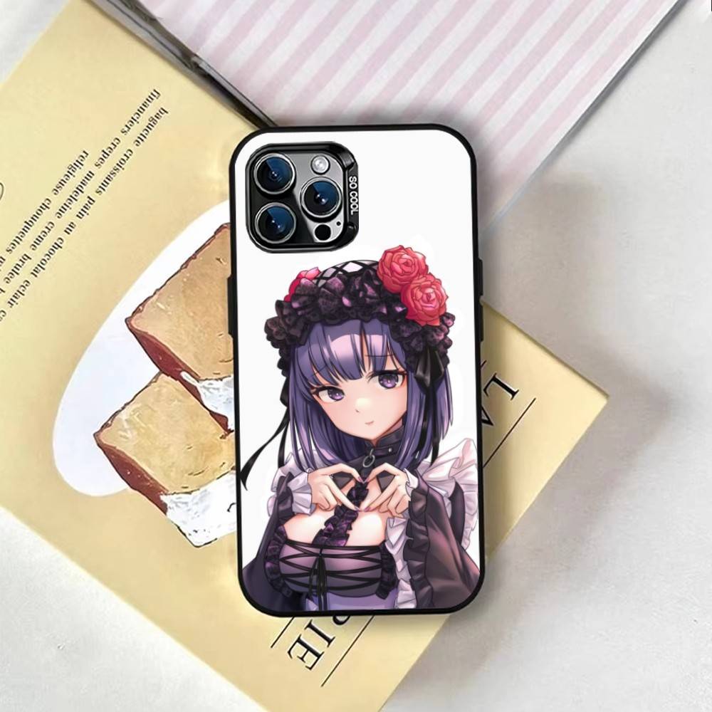 Shizuku Kuroe Marin Kitagawa Phone Case For iPhone 17,16,15,14,13,12,11 Plus,Pro Max,XS,Colored Silver Plated Inside Cover