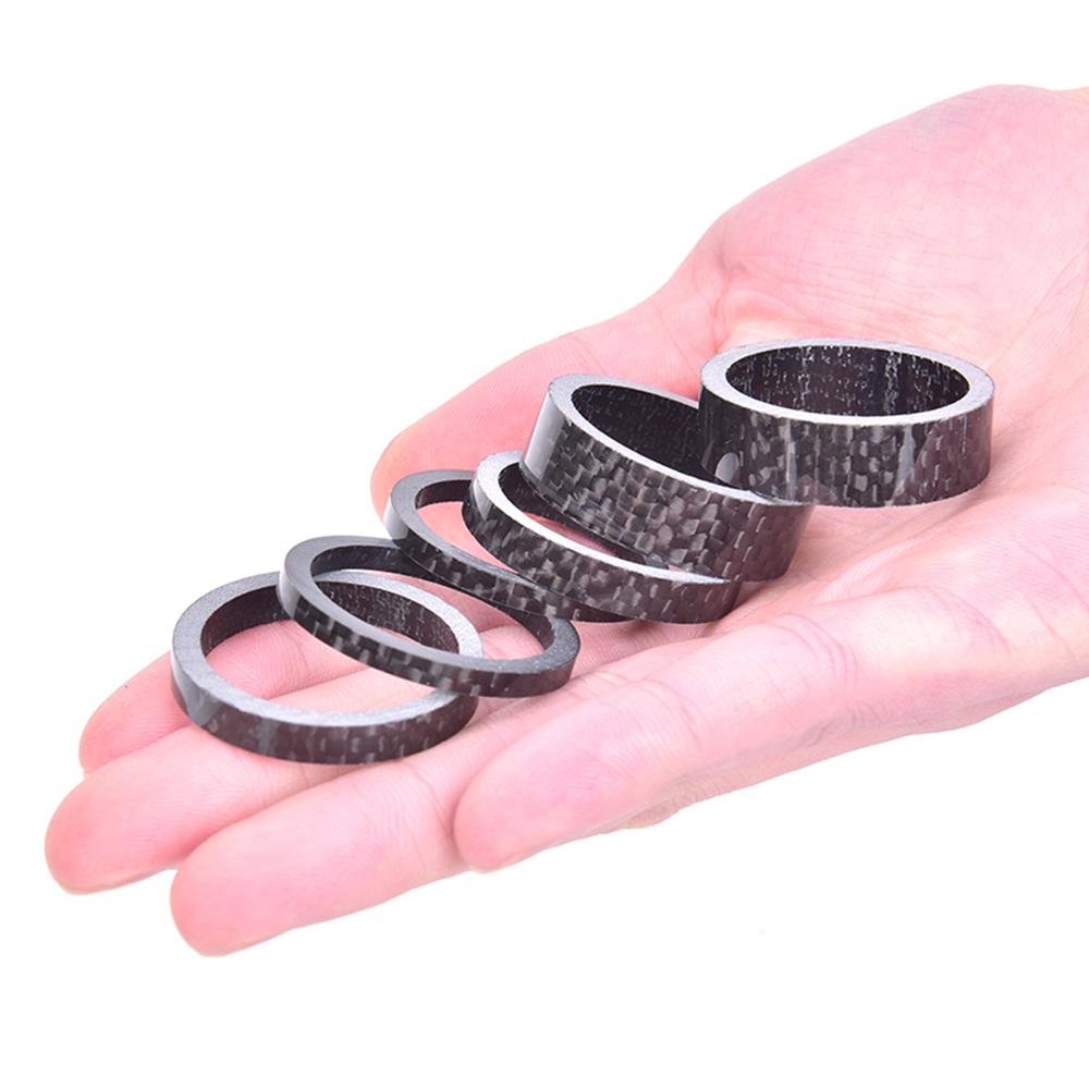 1pcs/5pcs Bicycle Headset Carbon Fiber 1-1/8" Front fork Headset ring Spacing Pad Spacer Washer
