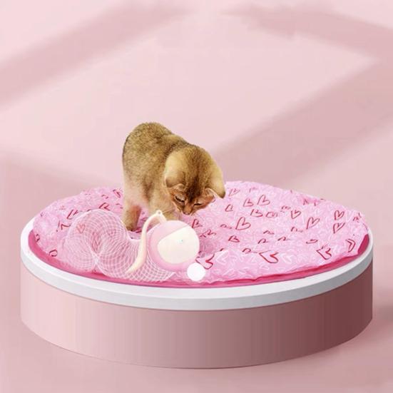 Yousheng 1 Set Cat Toy Interactive Hunting Cover Cat Ball Toy Set Rechargeable Quiet Rolling Cat Ball Pet Supplies