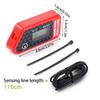 Motorcycle Waterproof LCD Vibration Resettable Hour Meter ABS Counter For Motorcycle/ATV/Motorboat/Lawn Mower