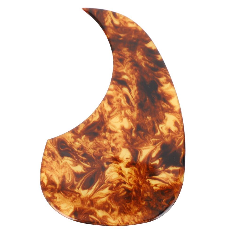 2-2.5mm Thickened Acoustic Guitar Cover Amber Color Folk Scratch Plate For Acoustic Guitar