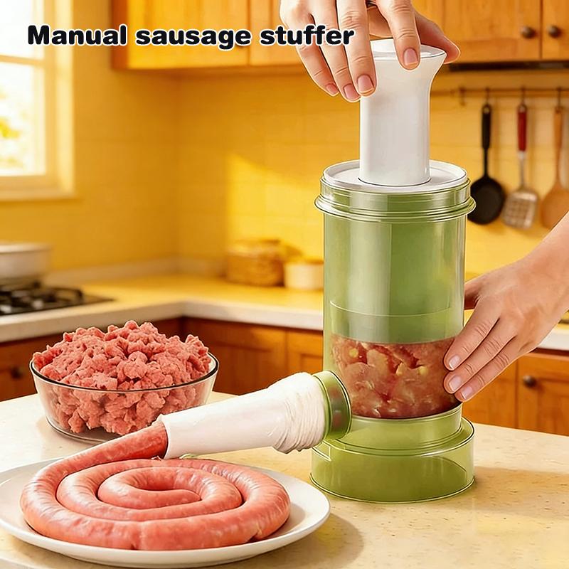 Große manuelle Wurstmaschine Fleischbällchenmaschine Wurstfüller Hausgebrauch Füllwerkzeug Fleischbällchenformmaschine