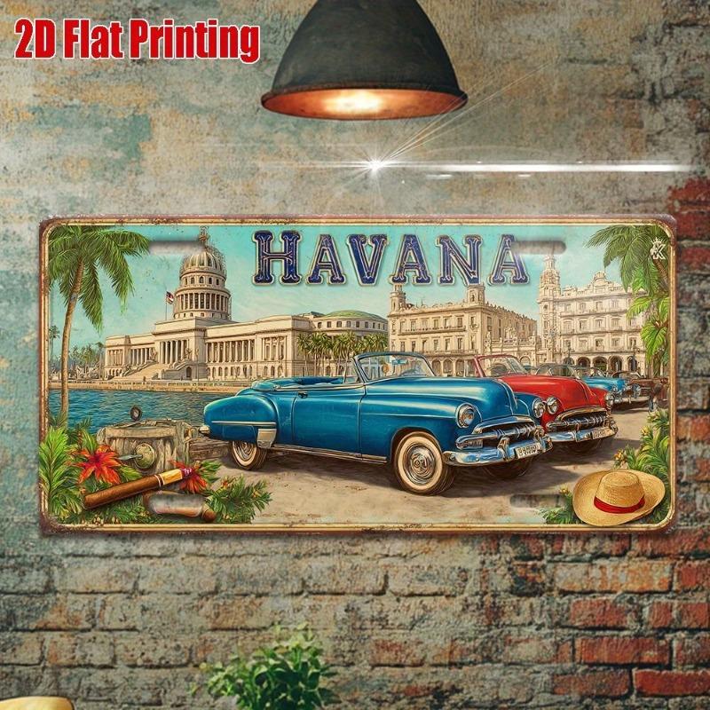 Metal Wall Sign Home Decor 15x30cm