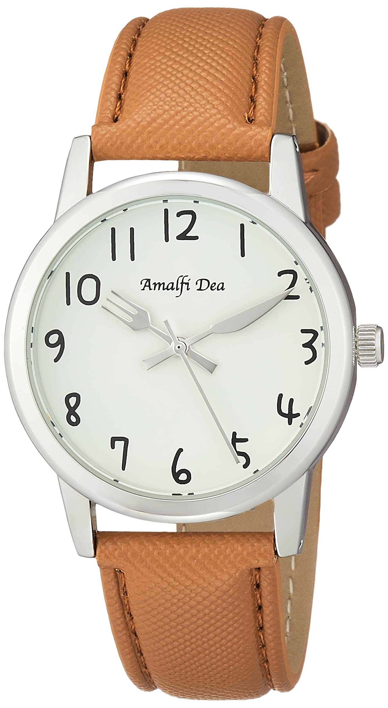 

Analog Amalfidia Waterproof Leather Strap White Dial Brown [Arias] WW20028A-171 Women s