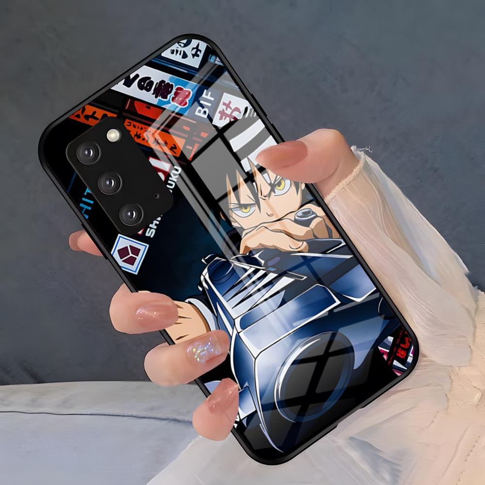 

Cool Fashion S-Soul Eater Phone Case For Samsung A25 A13 A33 5G A54 A36 A35 A56 A52 A14 Shockproof Glass Cover Samsung A21S
