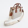 New Luxury Brand Canvas Leather Women's Fashion Bag Crossbody Shopping Bag