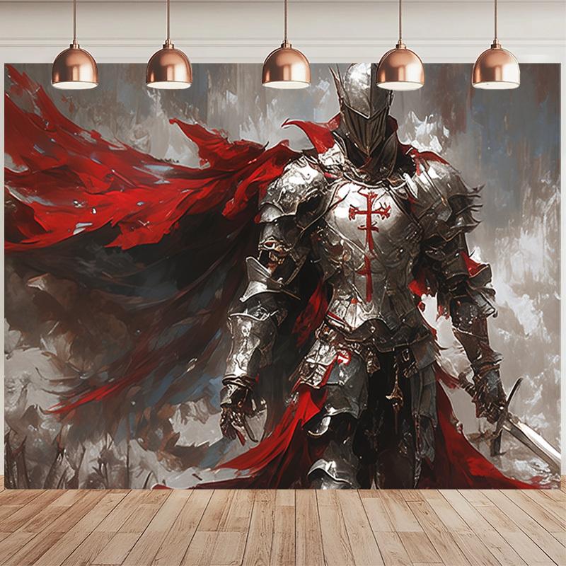 Medieval Knight Tapestry - Epic Warrior Design, Perfect Gift for Home and Dormitory, Fashionable and Unique Wall Decorations