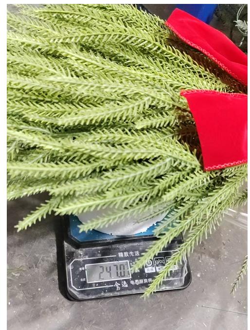 60cm Simulated Soft-Glue Norfolk Needle Wall Hanging Christmas Tree Upside Down Vine Green Plant Holiday Decoration