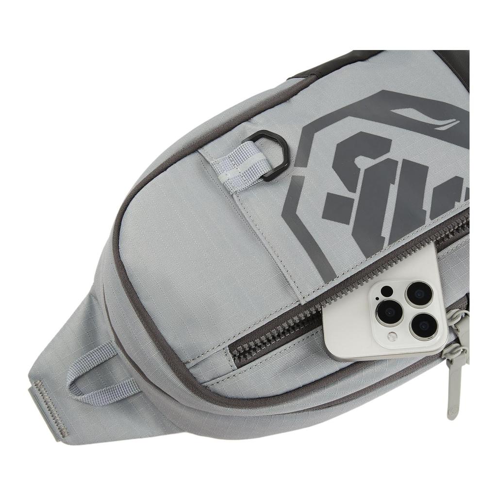 New LiNing BadFive Polyester One Shoulder Crossbody Bag, Sling Bag Regular Unisex Ultimate Gray ABDV207-2