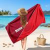 Nottingham Forest Custom Beach Towel, Personalized Name Text Print, Football Logo Soft Quick‑Dry Towel Holiday Gift