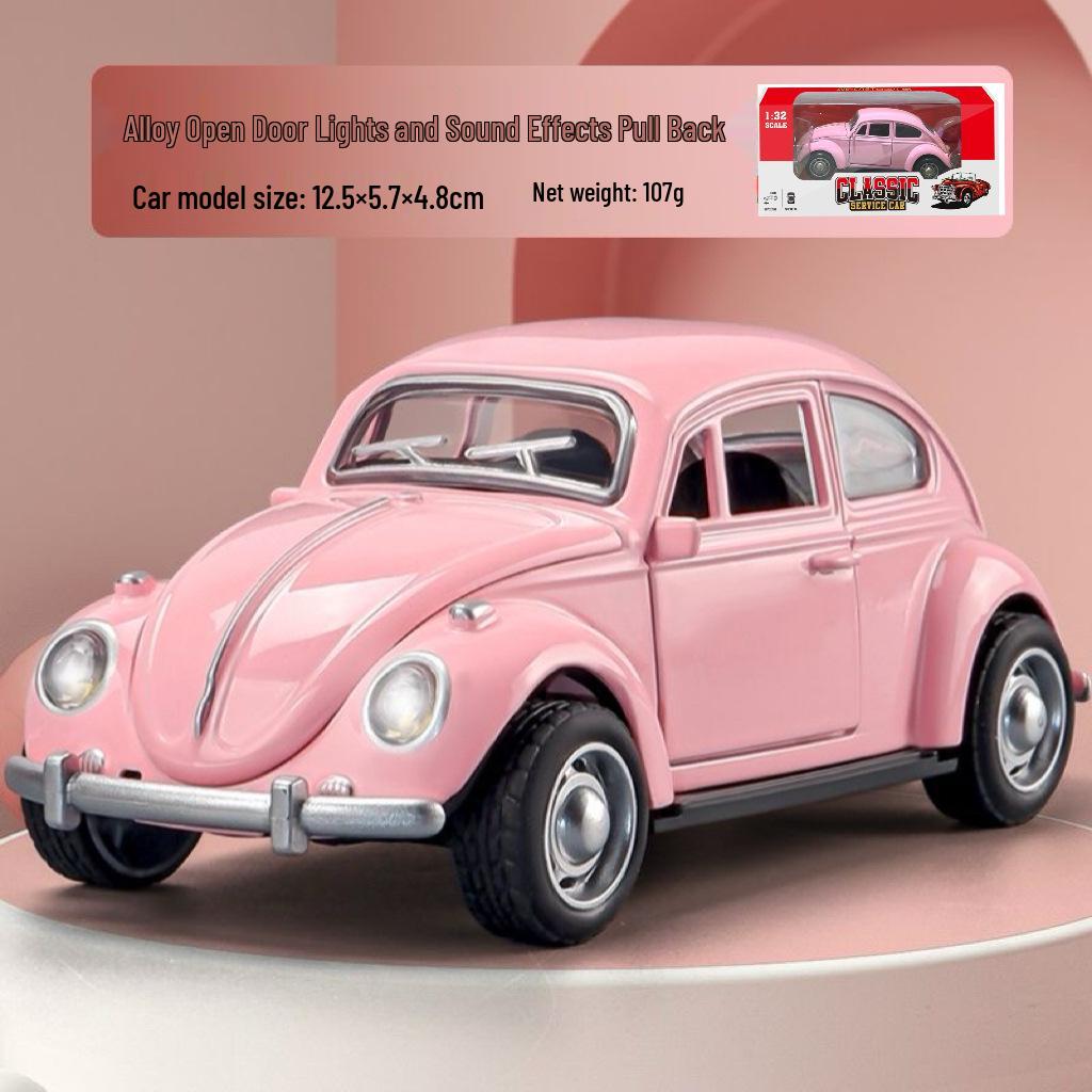 Retro Beetle Classic Alloy Toy Car with Opening Doors