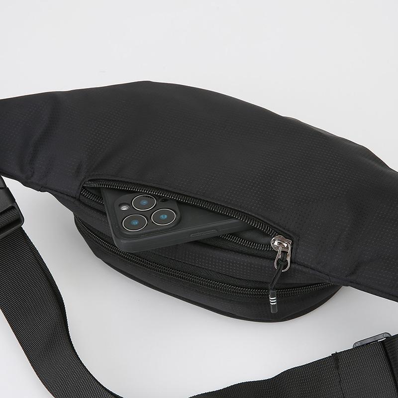 Unisex Large Capacity Fitness Waist Pack Portable Anti Theft Ultra Thin Small Chest Bag Sports Outdoor Leisure Running Waist Bag