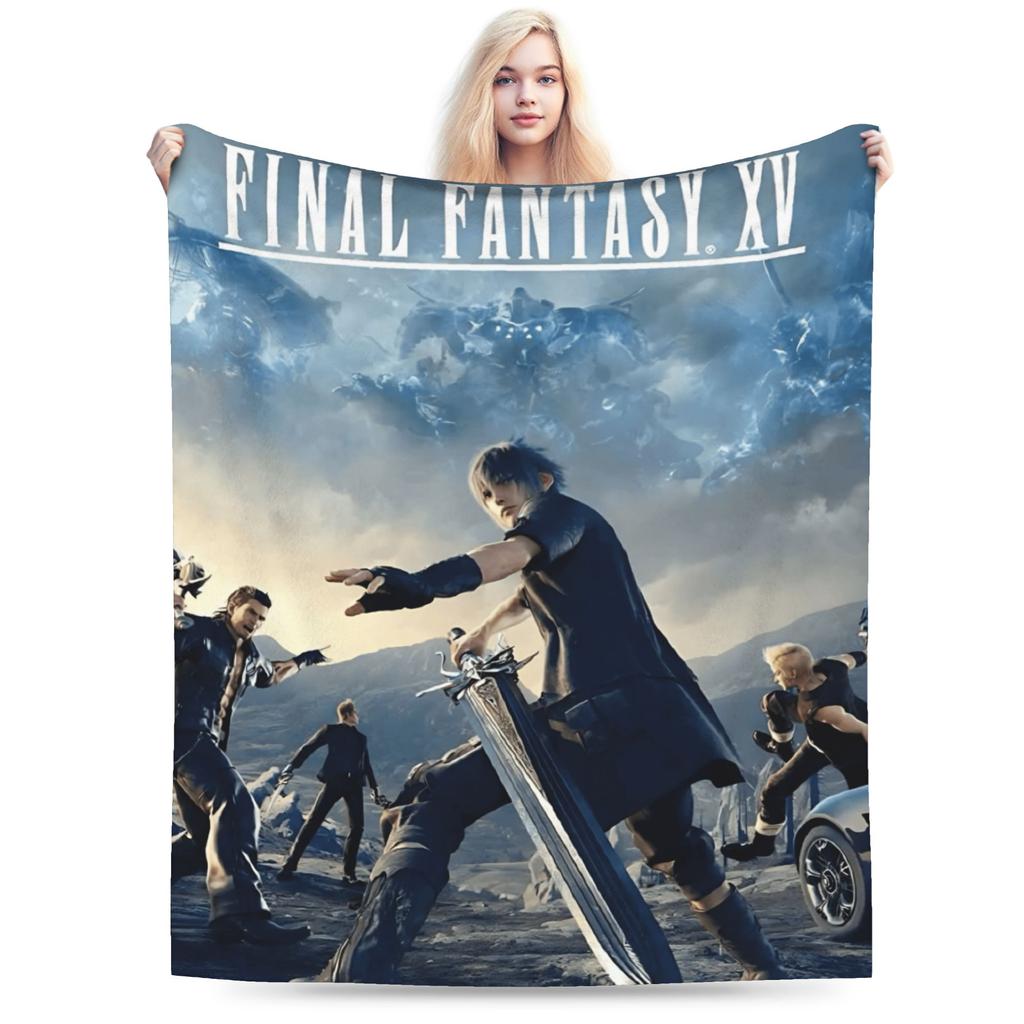 F-Final Fantasys  Warm Soft Blanket  Children Plush Throw Blanket Street Trend Couch Chair Flannel Bedspread Sofa Bed Cover