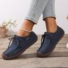 New Arrival Women Casual Shoes Suede Leather Flats Sneakers Lace Up Moccasins Ladies Shoes Fashion Loafers Plus Size 36-43