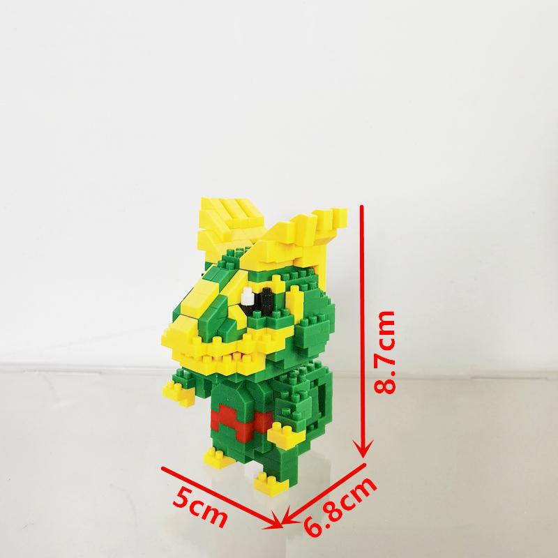 Anime Pokémon Building Blocks Assembly Anime Charizard Doll Blastoise Bulbasaur Gengar Bricks Figures Toy for Kid Gift