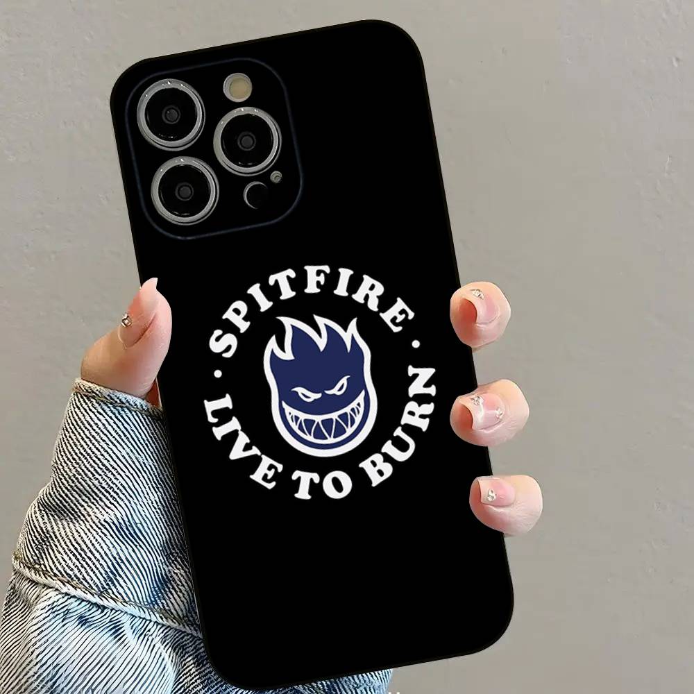 S-Spitfire Cool Wheels Phone Case For iPhone 16 15 14 13 12 11 PRO MAX PLUS Mini TPU Soft To Skin-friendly Case
