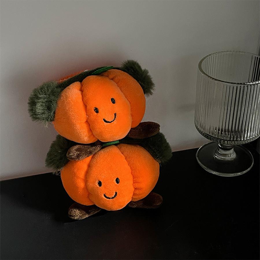 Headphone Playful Plush Pumpkin Doll Cute Bag Charm For Decoration Creative