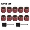 Rotary Tool Kit Sanding Drum For Woodworks DIY Metal 12Pcs/Set Accessories Polishing Replacement Sandpaper  Rotary