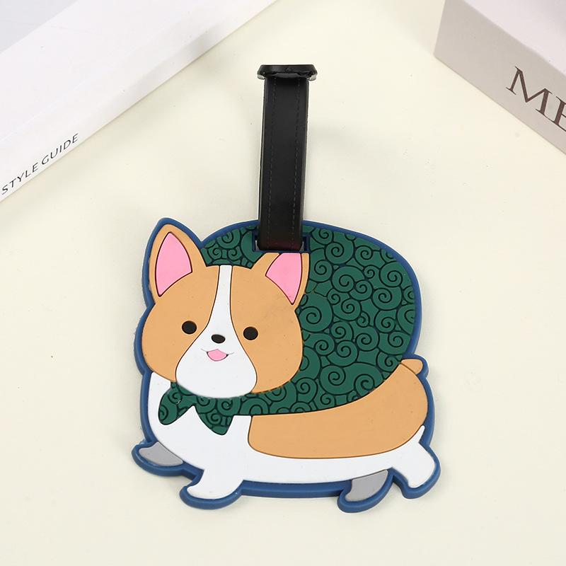 Cartoon Animal Silicone Luggage Tags Creative Cute Luggage Tag Suitcase Tag Anti Loss Hanging Small Pendant Travel Accessories