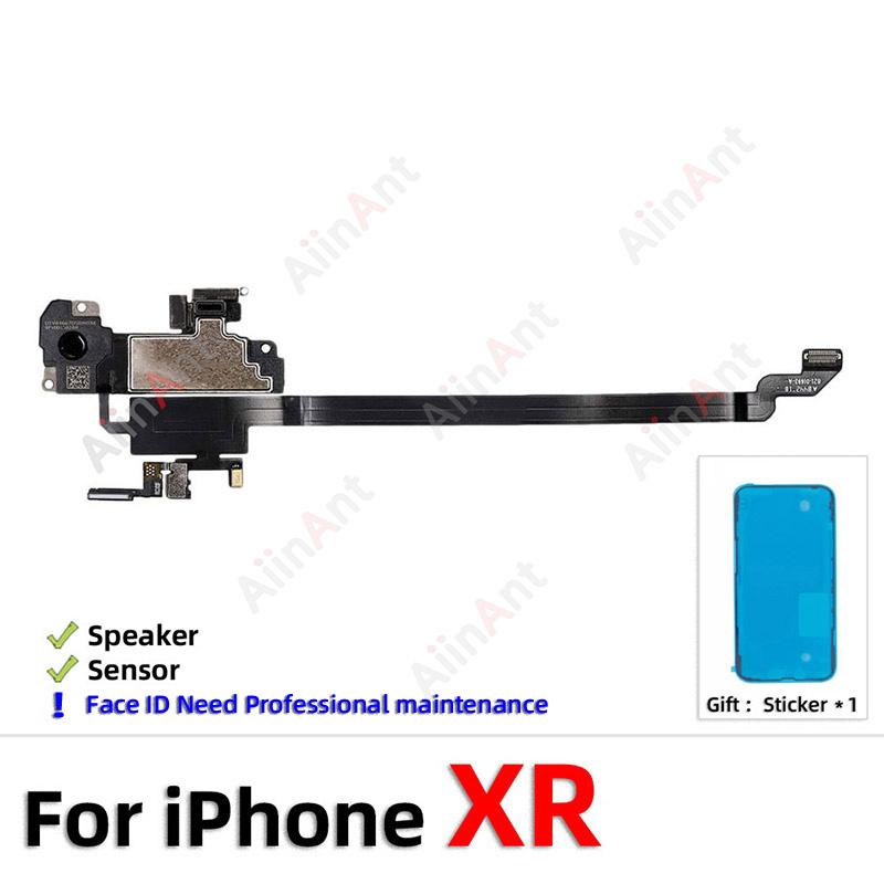 AiinAnt Phone Top Proximity Sensor Ear Earpiece Speaker Flex Cable For iPhone 11 Pro X Xr Xs Max 7 8 Plus with Sticker 100% OEM