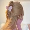 Geometry Shape Love Hair Claw Korean Style Grab Clip  Hair Clip Female Hair Accessories
