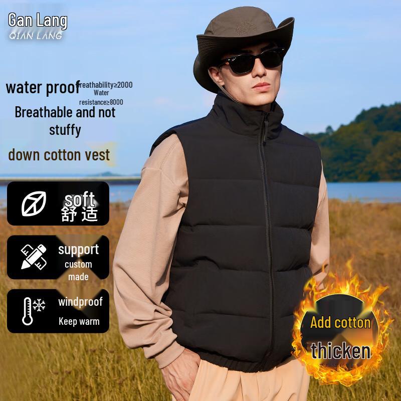 Unisex Windproof Warm Padded Work Vest L