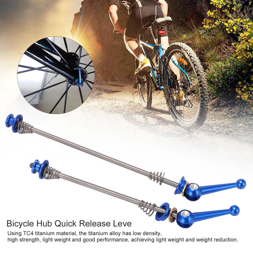 1 Pair   Hub Quick Release Poles Bike Front Rear   Alloy Axle Skewer Lever