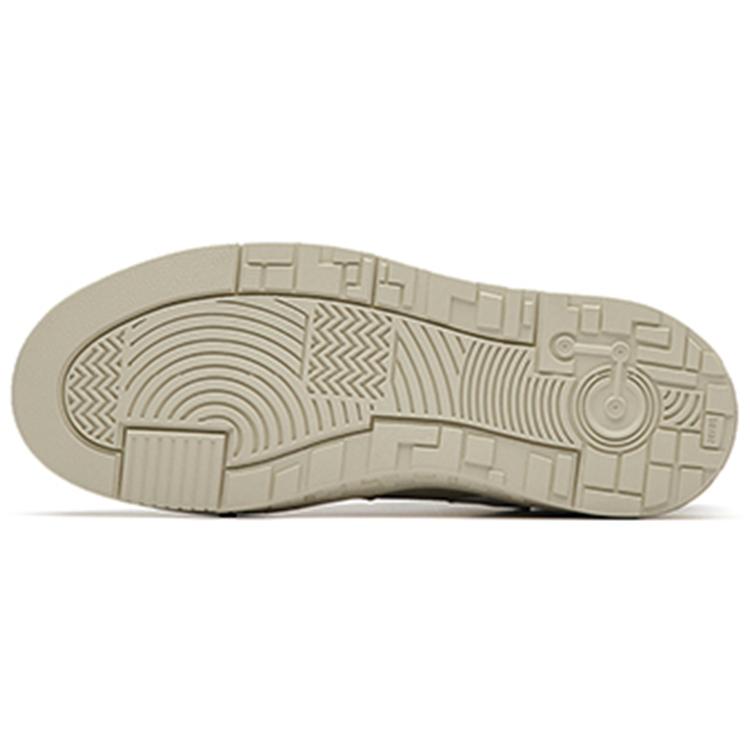 New Anta Street Naughty Slip Resistant, Abrasion Resistant, Lightweight Low Top Skateboard Shoes Women's White Gray Green 122238066-4