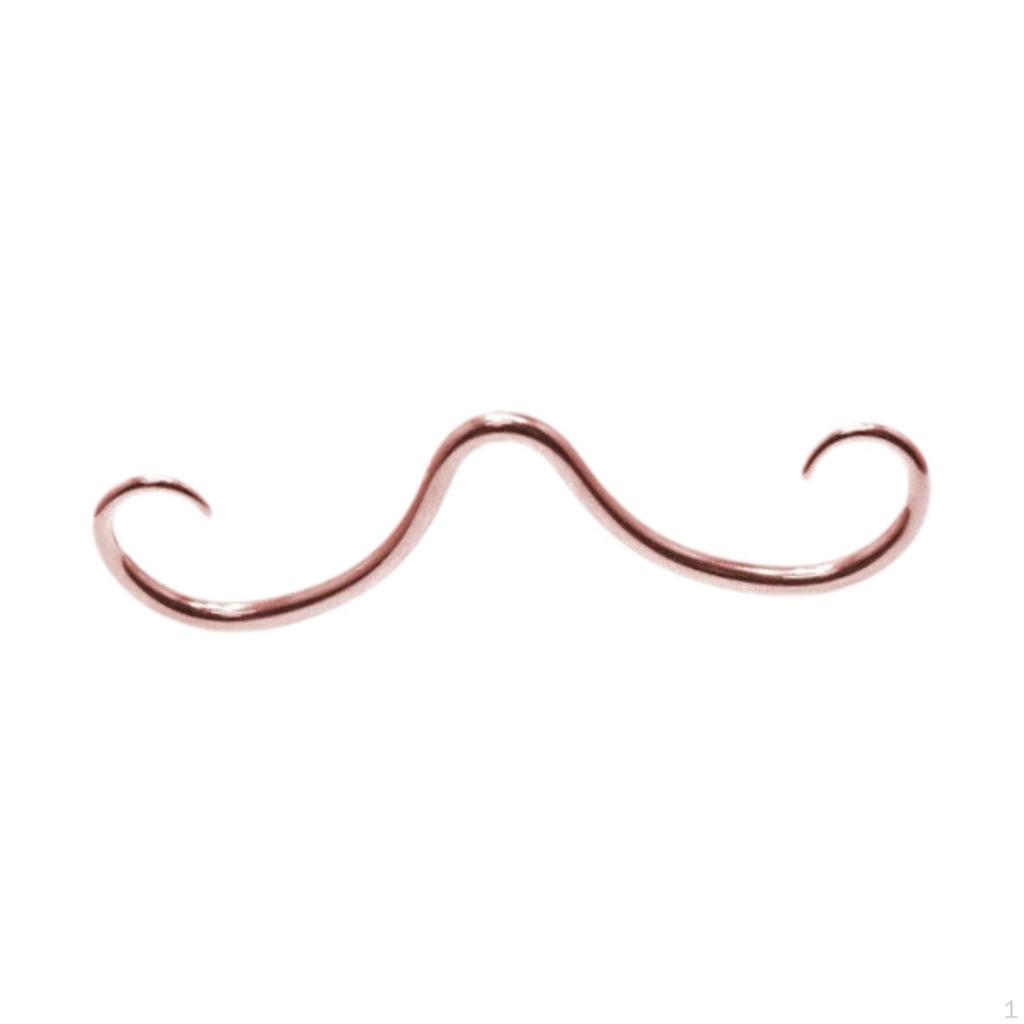 Funny Mustache Nose Ring for Unique Piercing, Ideal Gift Summer Events