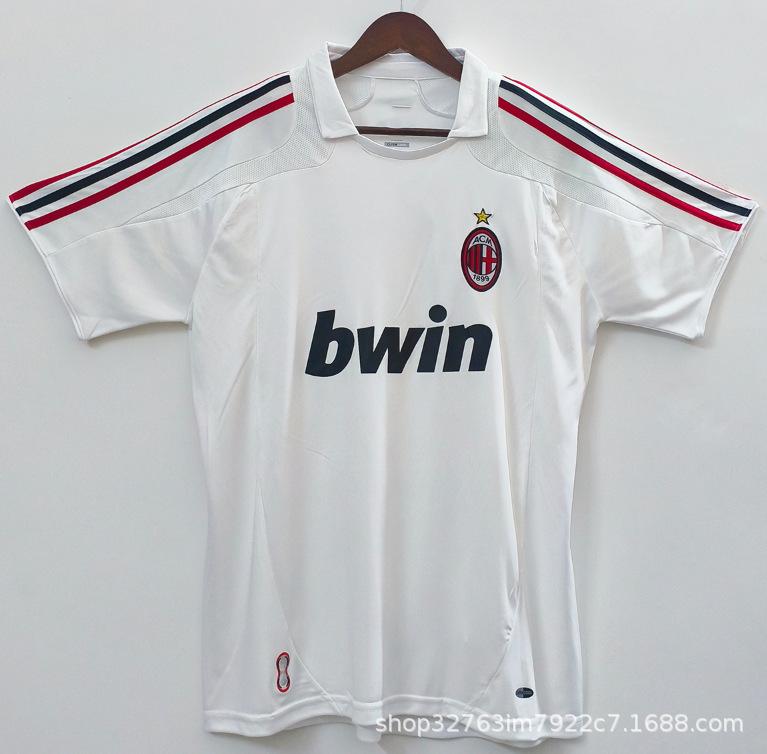 Club retro jersey home and away retro top nostalgic league Champions League version short sleeve Red Devils main Real Madrid
