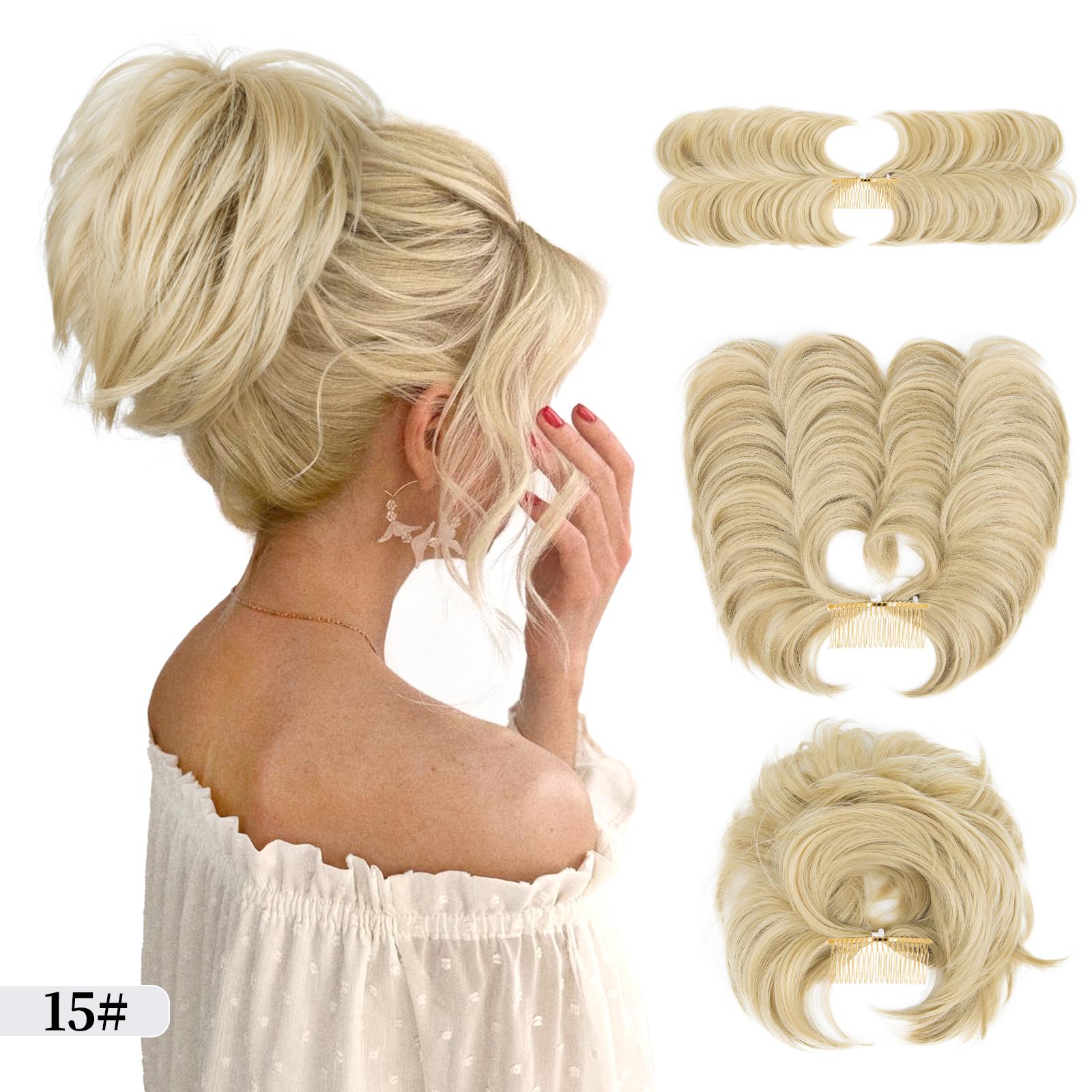 

Синтетические грязные прямые волосы, наращивание пучка, регулируемые гребни для волос, зажим для коротких волос, резинка для волос, шиньон, шиньоны с хвостиком