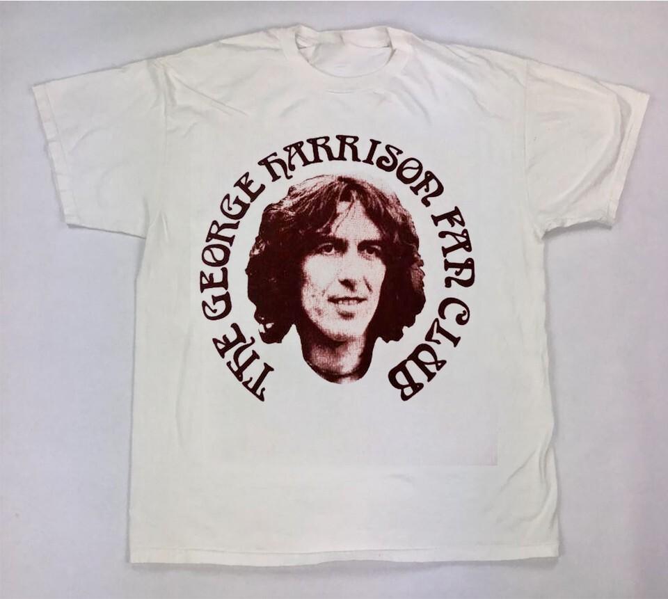 VTG George Harrison Short Sleeve White All Size Unisex Gift Shirt  HE1590 S