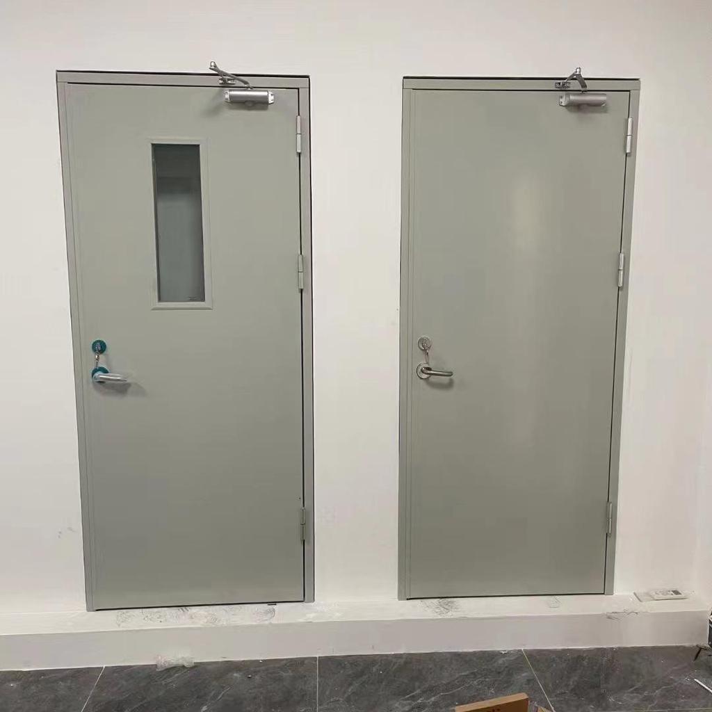 Steel Insulated Safety Fire Door for Escape Routes, Class A and B Certified