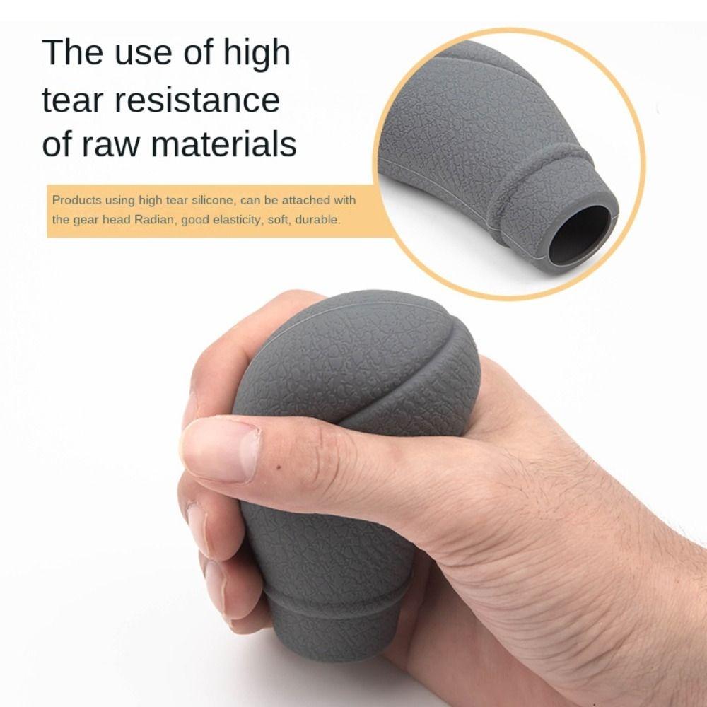 Silicone Car Gear Shift Knob Cover AT Universal Gear Shift Case  Car Accessories