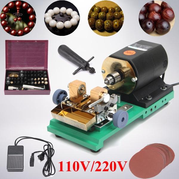 380W 220V Strumenti Trapano per Gioielli Giada Con Disco Abrasivo Trapano per Perle Set Completo Macchina per Forare 23,7 x 11 x 10,8 cm