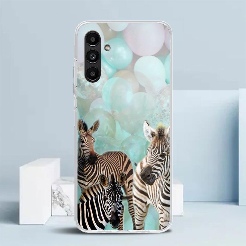 Zebra Stripe Black White Phone Case For Samsung Galaxy A17 A37 A57 A16 A15 A14 A13 A56 A55 A54 A53 A36 A35 A34 A33 A26 A25 A24 A