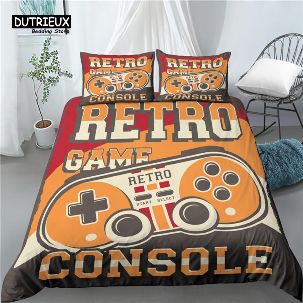 Home Living Luxury 3D Gamepad Print 2/3Pcs Comfortable Duvet Cover PillowCase Bedding Sets Queen and King EU/US/AU Size