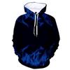 Fashion Trend Men's Women's Casual Hoodie 3D Digital Print Flame Nylon Hooded Sweatshirt Plus Size