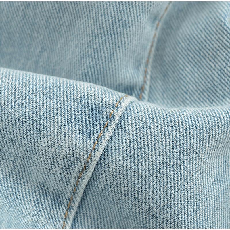 Mode Lässig Damen Voll Längen Locker Sitzende Jeans Gemütlich Mittlere Taille Abgenutzt Baggy Denim Hose Weiter Bein Hinten Aufgerissene Manschette Jean