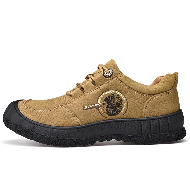 

Мужская новая кожаная спортивная обувь на открытом воздухе, повседневная обувь, деловые кожаные ботинки 48