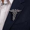 Sweater Brooch Pin Angel Wing Entwined Snake Brooch Vintage Alloy Lapel Collar Pin Suit Accessory Men Women Jewelry Accessories for Dress Coat Scarf