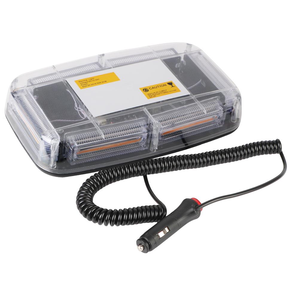 Car Strobe Warning Light Police Flasher Vehicle Roof Flashing Beacon Yellow LED COB Ceiling Lamp Emergency Signal Lamp DC12~24V