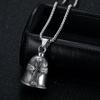 Fashion Motorcycle Biker Good Lucky Bell Pendant Motorcycle Bell Necklace For Men Women Biker Lucky Bell Jewelry With Chain