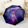 Cristiano Ronaldo Personalized Text Umbrella Automatic Umbrella Folding Umbrella with 8 Ribs Lightweight Durable Everyday Carry Umbrella Fashion Lover
