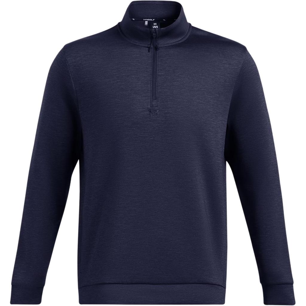 Under Armour Warstwa pośrednia seria Drive Luźna Szybkoschnąca Modna Wszechstronna Bluza z kapturem Bluzy męskie Granatowy o północy 1387124-410