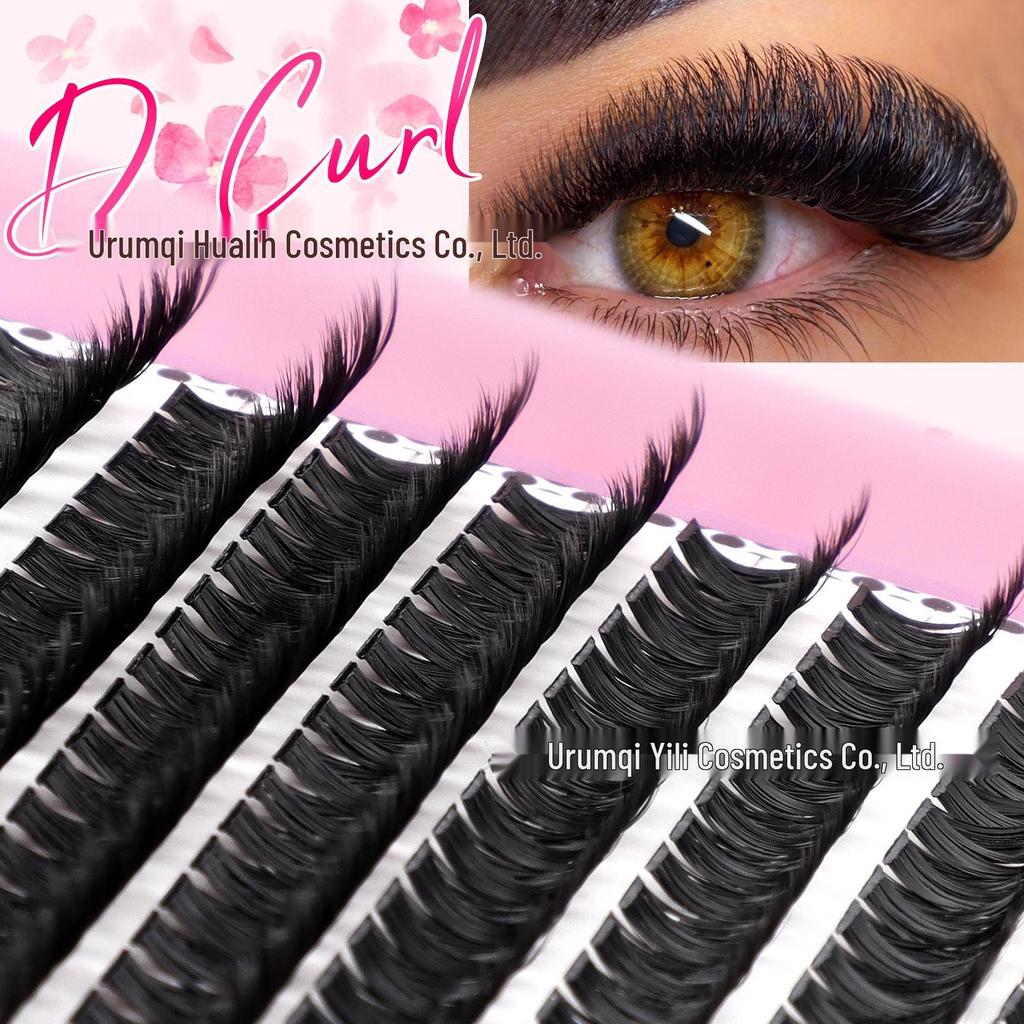 640 Clusters DIY Individual False Eyelashes: 10-100D, 10-16mm Dense, Curled, Segmented Style